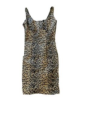 Forever 21 Leopard Print Bodycon Midi Dress